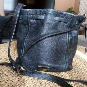 Kate spade grained leather bucket bag